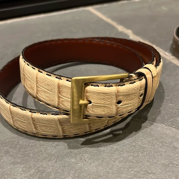 Pal Zileri Men’s Embossed Belt